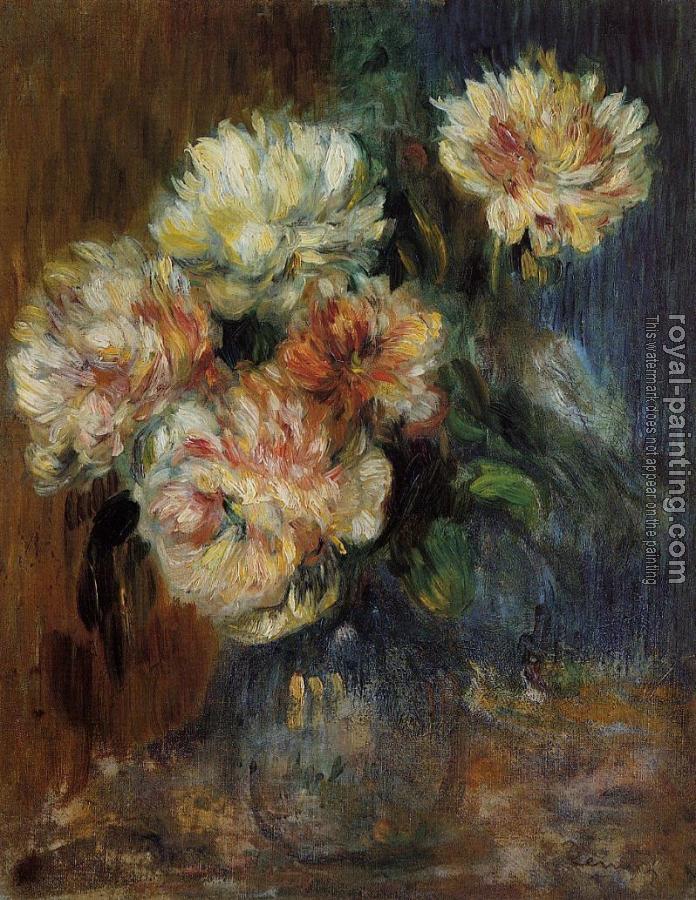 Pierre Auguste Renoir : Vase of Peonies